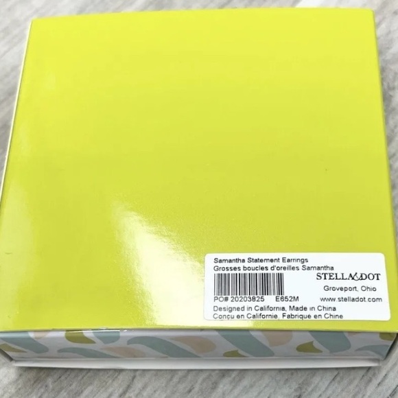 🎅🏻 SOLD OUT! STELLA & DOT SAMANTHA CONVERTIBLE STATEMENT EARRINGS RETAIL $64 NIB - Picture 7 of 7